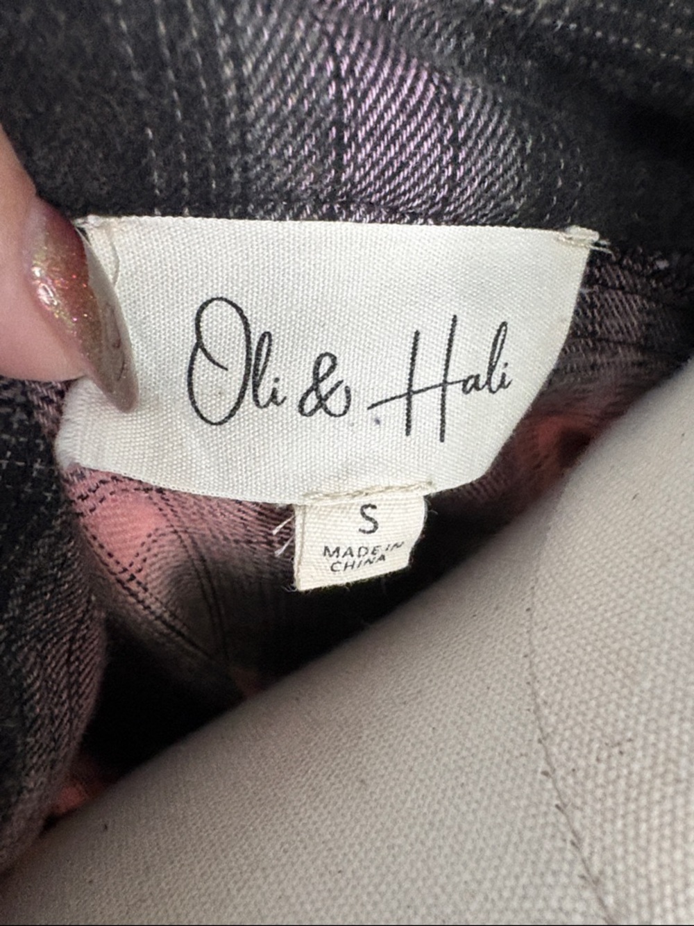 Oli & Hali Women's Multicolor Plaid Button-Down Shirt Jacket - Picture 2 of 2